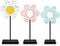 3-Piece Spring Flower Wooden Table Signs – Freestanding Farmhouse Centerpieces for Tables, Tiered Tray Decor, Party Favors, and Rustic Home Decorations